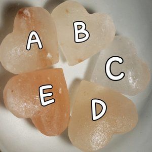 Pink Himalayan Salt Hearts